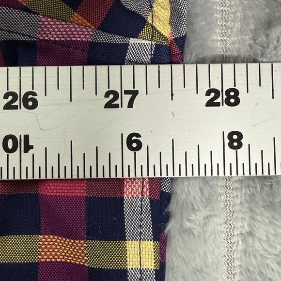 Robert Graham Shirt Mens 3XL Plaid Button Up Short Sleeve Contrast Cuff Cotton - Picture 6 of 13